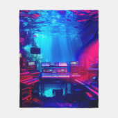 Unterwasser-Musikstudio Fleecedecke (Vorderseite)