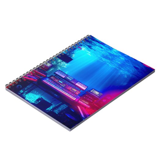 Unterwasser-Musikstudio Notizblock (Linke Seite)