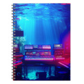 Unterwasser-Musikstudio Notizblock (Vorderseite)