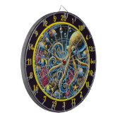 Unterwasser-Octopus-Fantasie-Design Dartscheibe (Vorderseite Links)