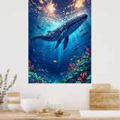 Unterwasser-Ökosystem Poster (Küche)