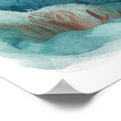 Unterwasser-Ozean-Szene Sea Life Art Poster (Ecke)