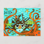 Unterwasser Postkarte (Vorderseite)