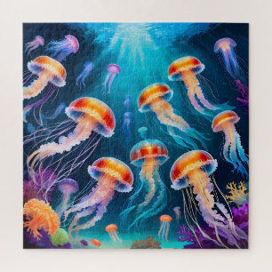 Unterwasser-Qualle Puzzle