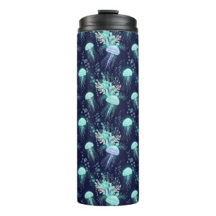 Unterwasser-Quallenmuster Thermosbecher