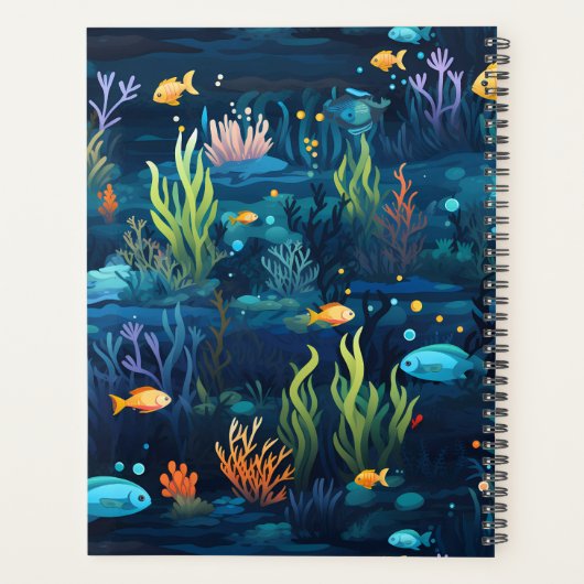 Unterwasser-Riff mit Fisch Planer (Rückseite)