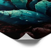 Unterwasser-Rifflandschaft mit Milchstraße Poster (Ecke)