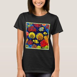 Unterwasser-Riffleben Helles Design T-Shirt