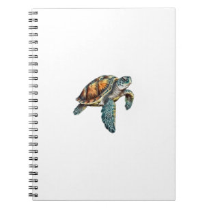 Unterwasser-Schildkröten-Design für Taucher Notizblock