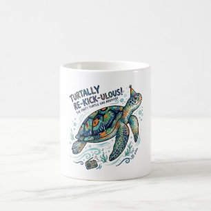Unterwasser-Schildkröten-Party Kaffeetasse