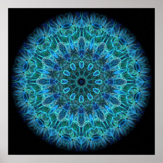 Unterwasser-Schönheitskaleidoskop Poster (Vorne)