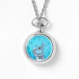 Unterwasser-Scuba Westie Watch Necklace Armbanduhr