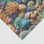 Unterwasser-Seaunicorn-Paar - Decoupage - Seidenpapier (Detail)