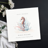 Unterwasser-Seepferd Seetang Coral Baby-Dusche Serviette