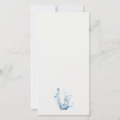 Unterwasser-Seepferd Seetang Coral jedes Alter Geb Dankeskarte (Rückseite)