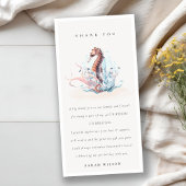 Unterwasser-Seepferd Seetang Coral jedes Alter Geb Dankeskarte