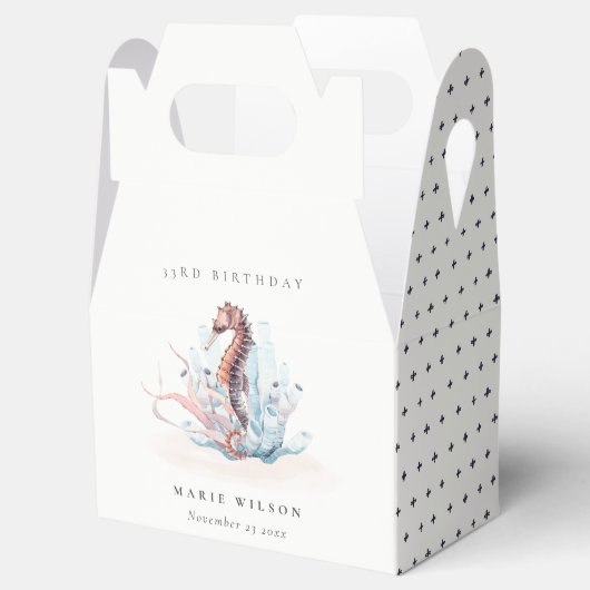 Unterwasser-Seepferd Seetang Coral jedes Alter Geb Geschenkschachtel (Geöffnet)