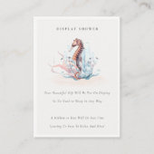 Unterwasser-Seepferd Seetang-Kinderdusche Begleitkarte (Vorderseite)