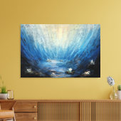 Unterwasser-Serenity-Canvas drucken Leinwanddruck (Insitu (Wohnzimmer))