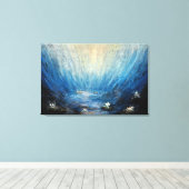 Unterwasser-Serenity-Canvas drucken Leinwanddruck (Insitu (Holzboden))