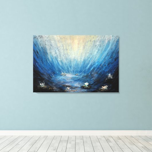 Unterwasser-Serenity-Canvas drucken Leinwanddruck (Insitu (Holzboden))