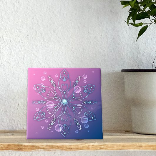 Unterwasser Shiny Elegant Luxuriöse Royal Mandala Fliese