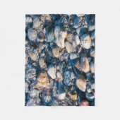 Unterwasser-Steine leuchten farblich Fleecedecke (Vorderseite)