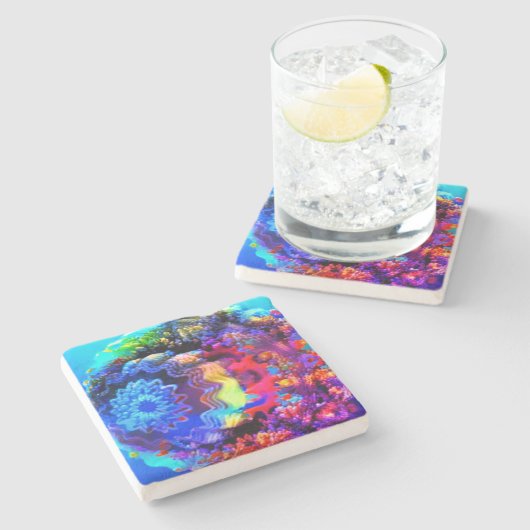 Unterwasser Steinuntersetzer (Seitenansicht)