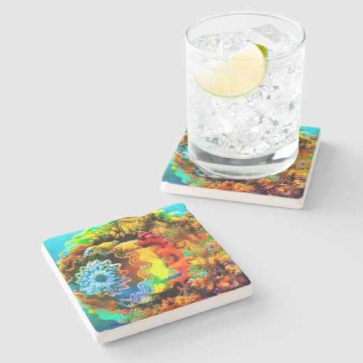 Unterwasser Steinuntersetzer (Seitenansicht)