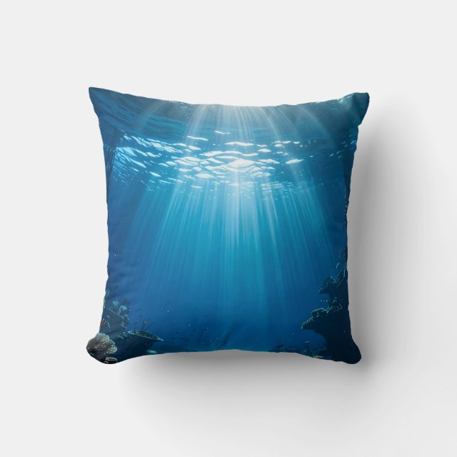 Unterwasser-Sunams Pillow Kissen (Vorderseite)