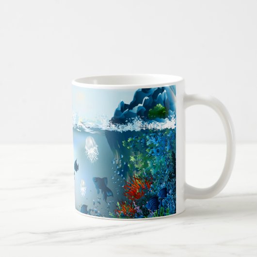 Unterwasser-Tasse 5A-6A Kaffeetasse (Rechts)