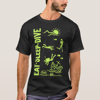 Unterwasser-Tauch- Taucher Wassersport Tauch- T-Shirt