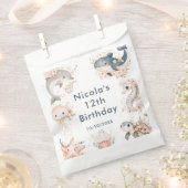 Unterwasser-Tiere-Geburtstagsfeier Geschenktütchen (Ausgeschnitten)
