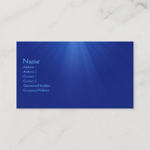 Unterwasser Visitenkarte