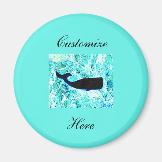 Unterwasser-Wal schwimmen Thunder_Cove Magnet (Vorne)