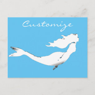 Unterwasser Weißmedaille schwimmen Thunder_Cove Postkarte