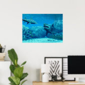 Unterwasser-Welt-Print Poster (Heimbüro)