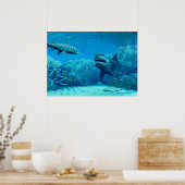 Unterwasser-Welt-Print Poster (Küche)