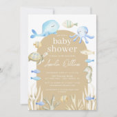 Unterwasser-Whimsy-Babydusche Einladung (Vorderseite)