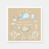 Unterwasser-Whimsy-Babydusche Serviette (Vorderseite)