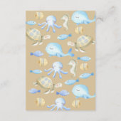 Unterwasser-Whimsy-Buch für Baby Begleitkarte (Rückseite)