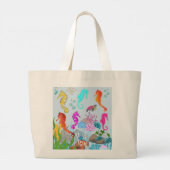 Unterwasser-Wonder-Seepferd-Splendor-Übertragung Jumbo Stoffbeutel (Rückseite)