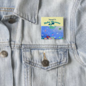 Unterwasserabenteuer-Babyparty-Junge oder Mädchen Button (Beispiel)