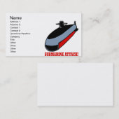 Unterwasserangriff Visitenkarte (Vorne/Hinten)