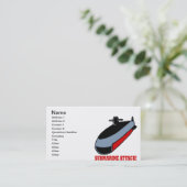 Unterwasserangriff Visitenkarte (Stehend Vorderseite)