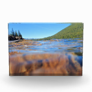 Unterwasseransicht am Little Cultus Lake, OR Fotoblock