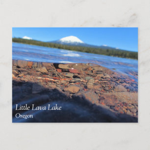Unterwasseransicht Little Lava Lake, Oregon Postca Postkarte