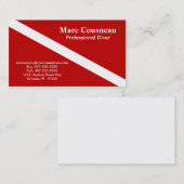 Unterwasseratemgerät-Geschäft - persönliche Karte (Vorne/Hinten)