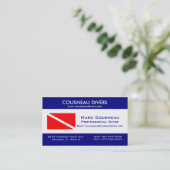 Unterwasseratemgerät-Geschäft - persönliche Karte (Stehend Vorderseite)