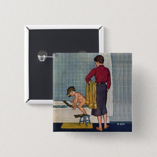 Unterwasseratemgerät in der Wanne Button (Vorne & Hinten)